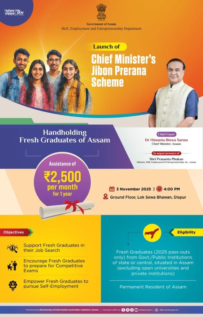 Chief Minister's Jibon Prerana Scheme 2025 