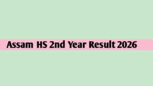Assam HS 2nd Year Result 2026