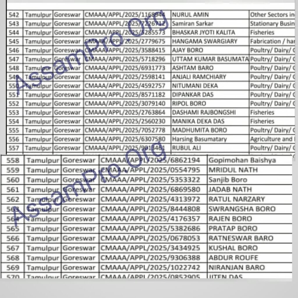 CMAAA 2.0 Final List 