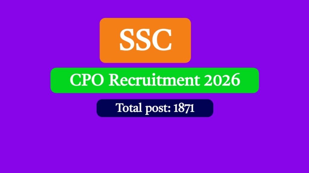SSC CPO Recruitment 2026